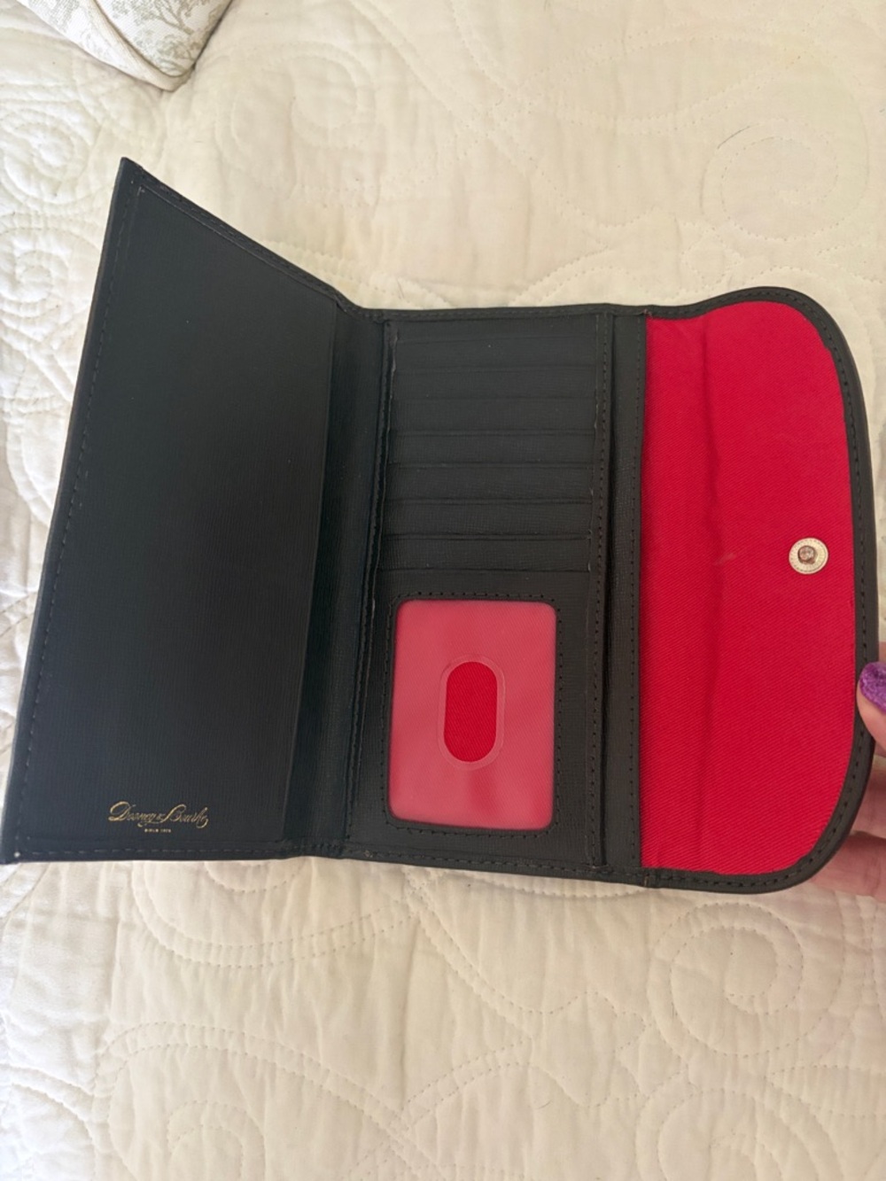 DOONEY & BOURKE Gretta Continental Monogram Wallet Bordeaux - Picture 5 of 12